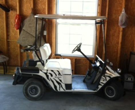 Heavy Timber Camo Golf Car Wrap 