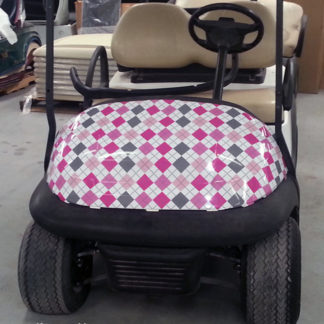 argyle graypink wrap-front