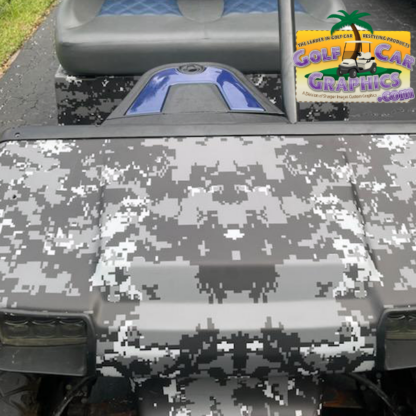 Club Car DS Camo wrap digital camo wrap