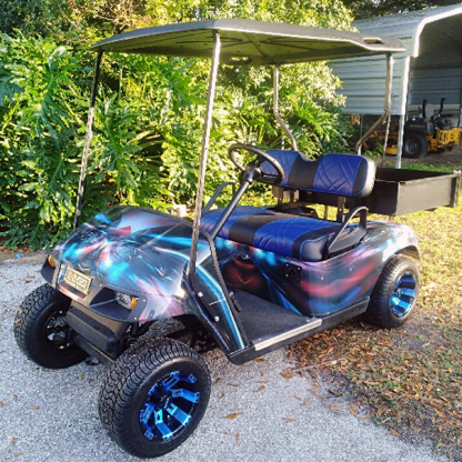 Hymanaius full body golf cart wrap