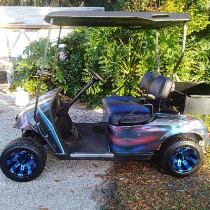 Hymanaius full body golf cart wrap