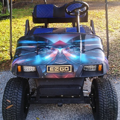 Hymanaius full body golf cart wrap