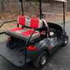 flaming barbwire golf car wrap kit