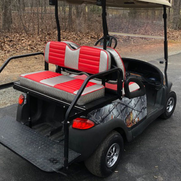 flaming barbwire golf car wrap kit