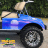 Moon-Palm-Blue full body golf car wrap
