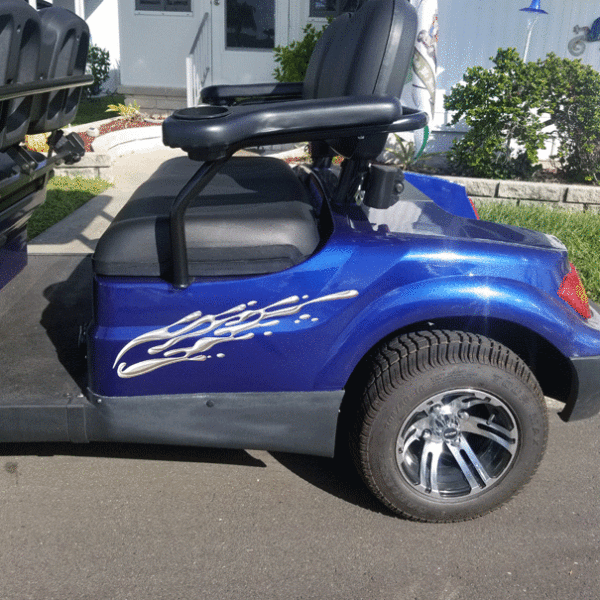 On the Move golf car decal kit