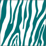 Zebra Stripes Teal