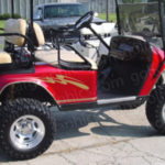 Craving golf cart decal gold