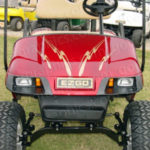 Craving golf cart decal kit gold met