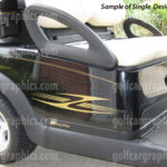 Aurora graphics kit for golf carts-Aurora Single Color Design