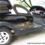 Aurora golf cart decal kit