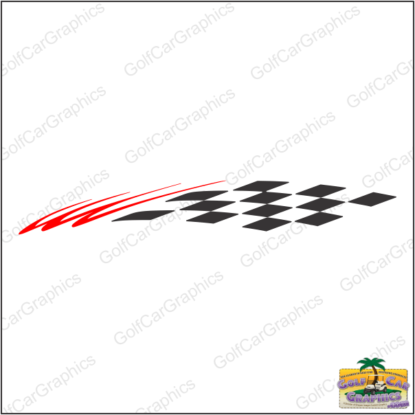 Winner B1 golf car decal design