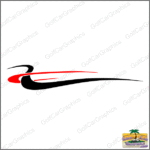 Rusher B11 golf car decal design