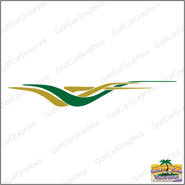 Vogue B13 golf car decal design