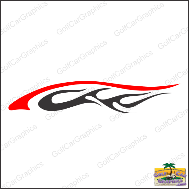 Heat B29 golf car decal design