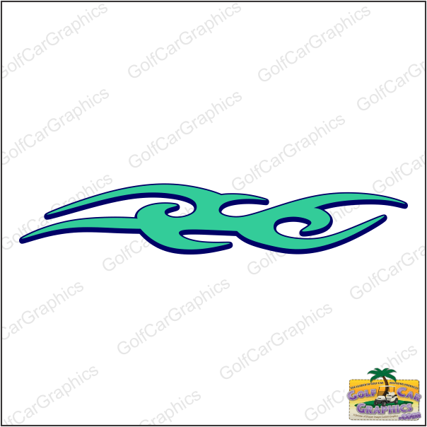 Tattoo B32 golf car decal design