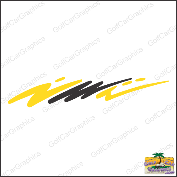 Zig B36 golf car decal design