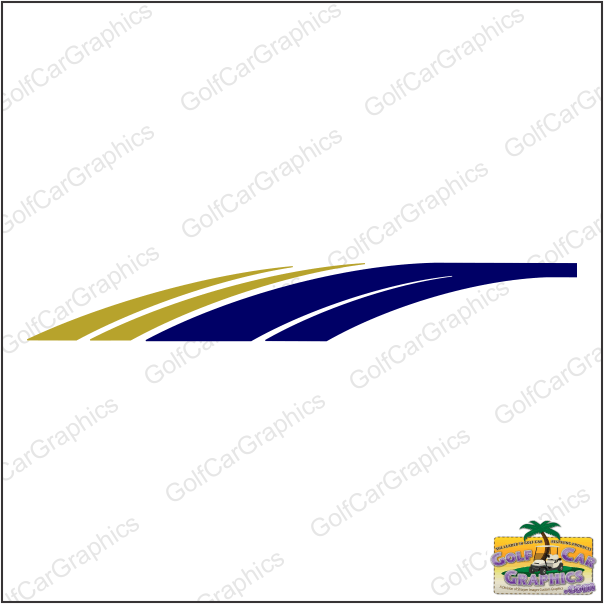 Helix B4 golf car decal design