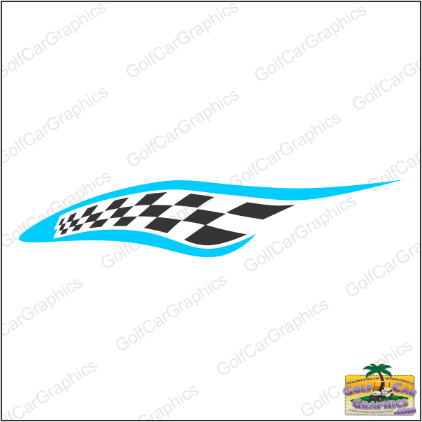 Indy B40 golf car decal design