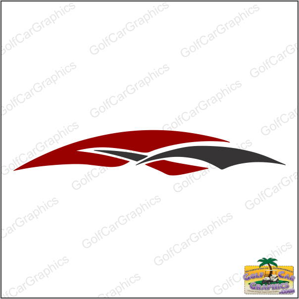 Typhoon B42 golf car decal design