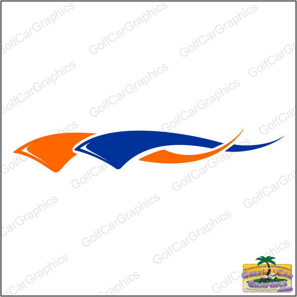 Tornado B43 golf car decal design