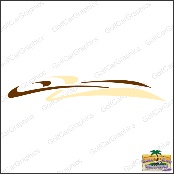 Splash B44 golf car decal design