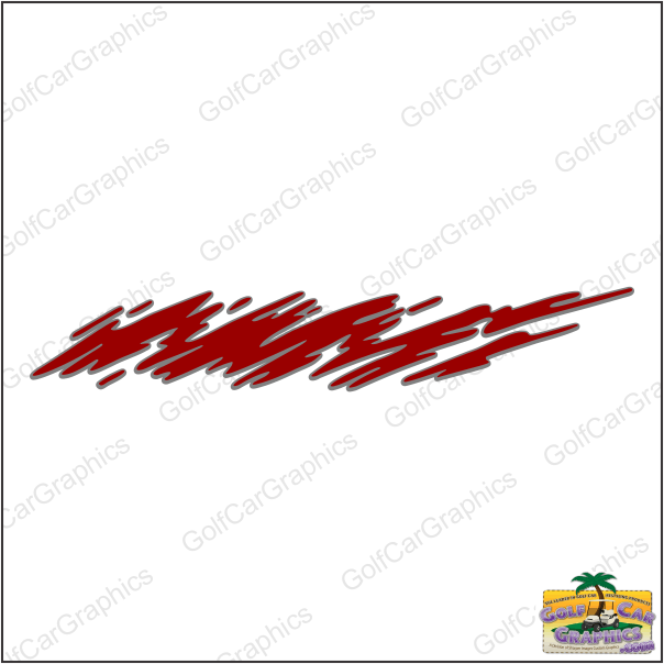 Hydro B50 golf car decal design
