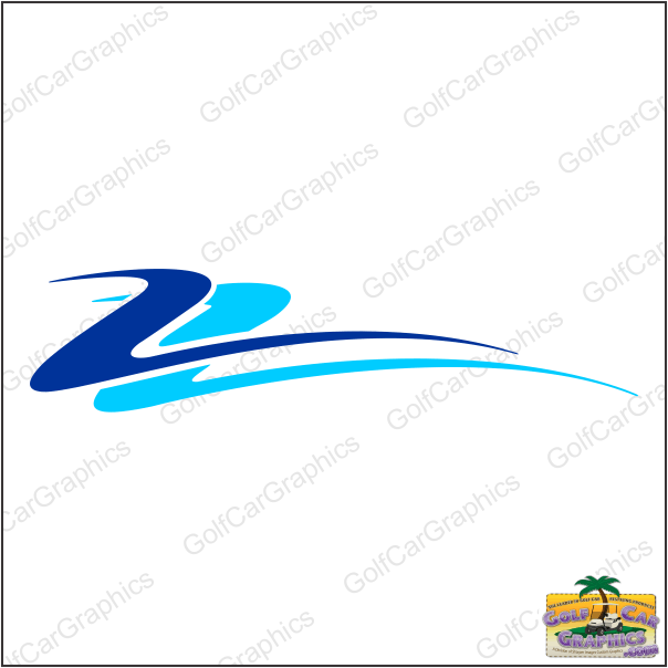 Double B7 golf car decal design