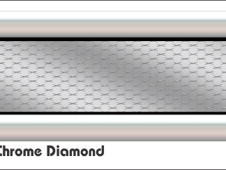 G3 3D 3D Chrome Diamond Golf Car Grill Decal