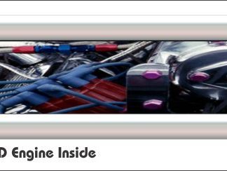 G4 3D Engine Inside Golf Car Grill Decal