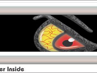 G8 3D Monster Grill Golf Car Grill Decal