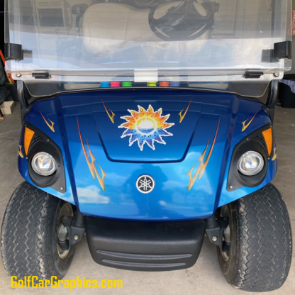 Daisy-graphics-kit-for-golf-car-in-Yellow-Combo
