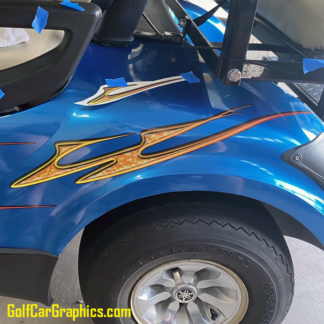 Daisy-graphics-kit-for-golf-car-in-Yellow-Combo-Universal-fit-for-all-models