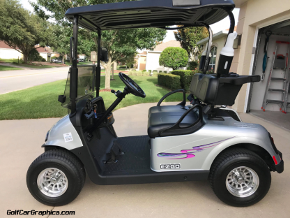 golf car decal kit Craving Purple Combo available in 2 piece or 8 piece kit