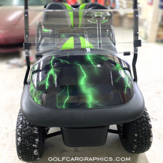 Green-Lightning-full-body-golf-cart-wrap-kit-for-all-model-carts