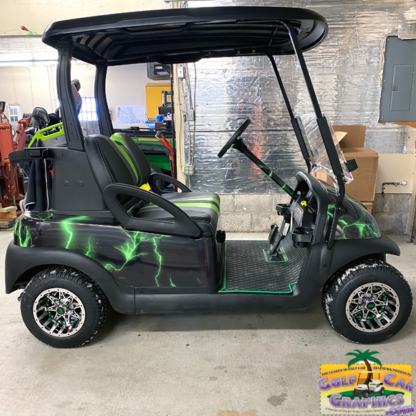 Lightning-Green-full-body-golf-cart-wrap-sold-as-DIY