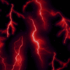 Lightning-RED- golf car wrap sheet