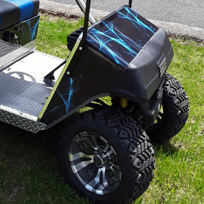 Liquid-web golf cart vinyl wrap kit. Available for all model golf carts. Order yours today!