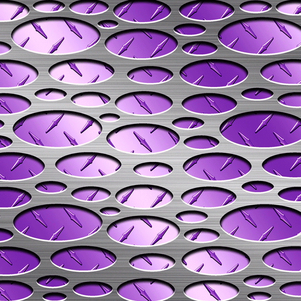 Punch Metal Plate Purple