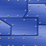 Riveted Metal Blue