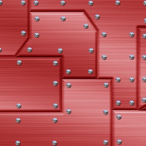 Riveted Metal Red