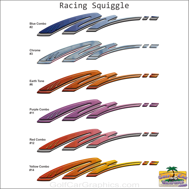racing squiggle color chart