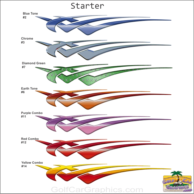 starter decal color chart
