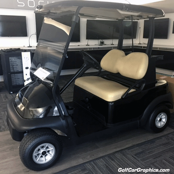 Black Gloss- -golf-car-wrap