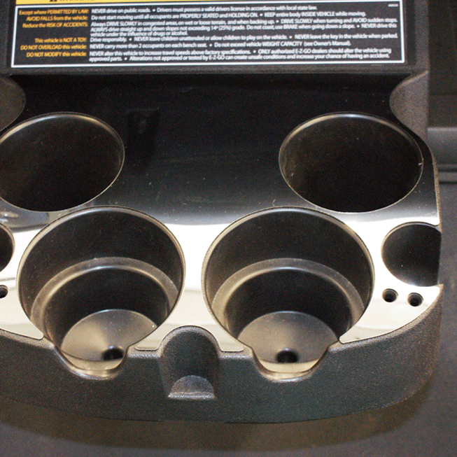 2008-2015 EZGO RXV Chrome Cupholder