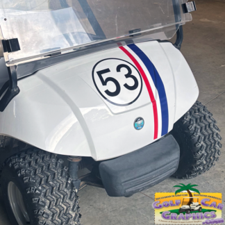 Golf-car-decal-set-Herby-53-Universal-Fit-for-most-models