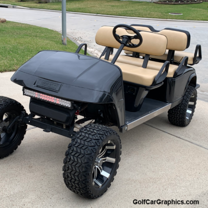 Black-metallic-full-body-golf-car-wrap