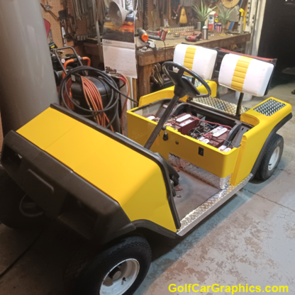 Gloss-Yellow-Golf-car-full-body-wrap