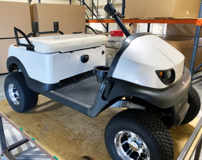 Pearl-White-golf car wrap