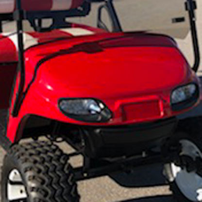 Red Gloss golf car wrap kit